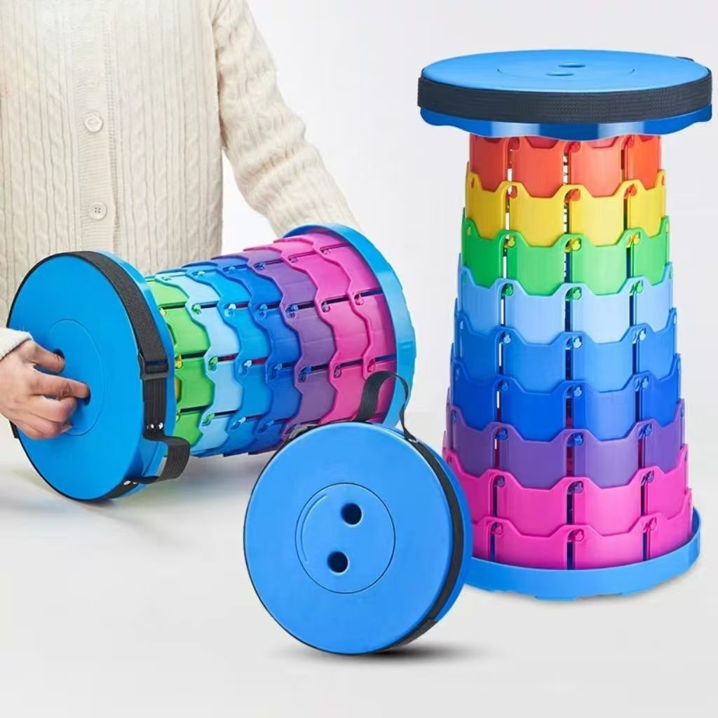 Outdoor Furniture Lowes - Rainbow Telescopic Camping Stool Portable Thickened
