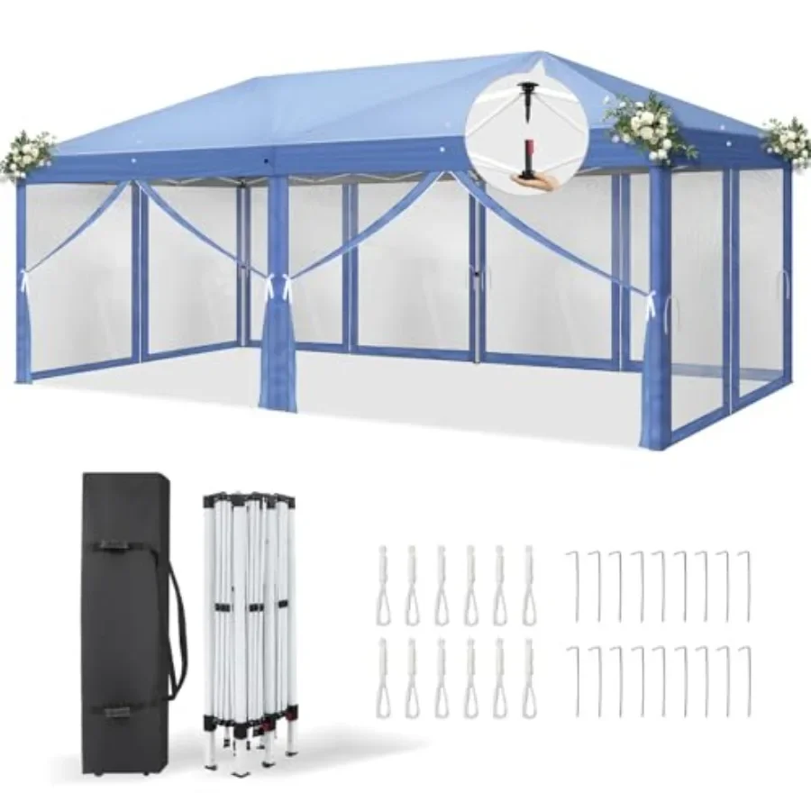 Gazebo Pop Up - 10x20 Pop Up with Sidewalls Wheeled