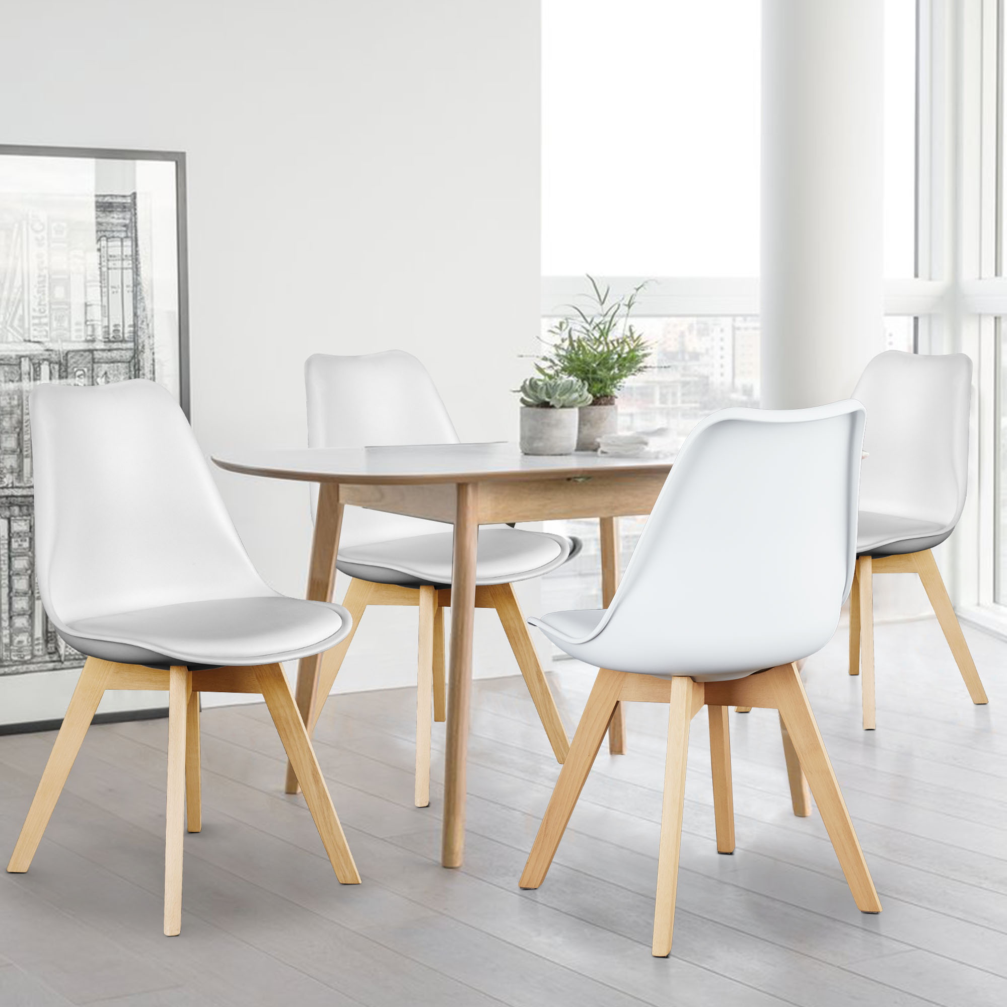JHK PU Leather Dining Chairs S - Adirondack Chair Wood ulasan dan harga