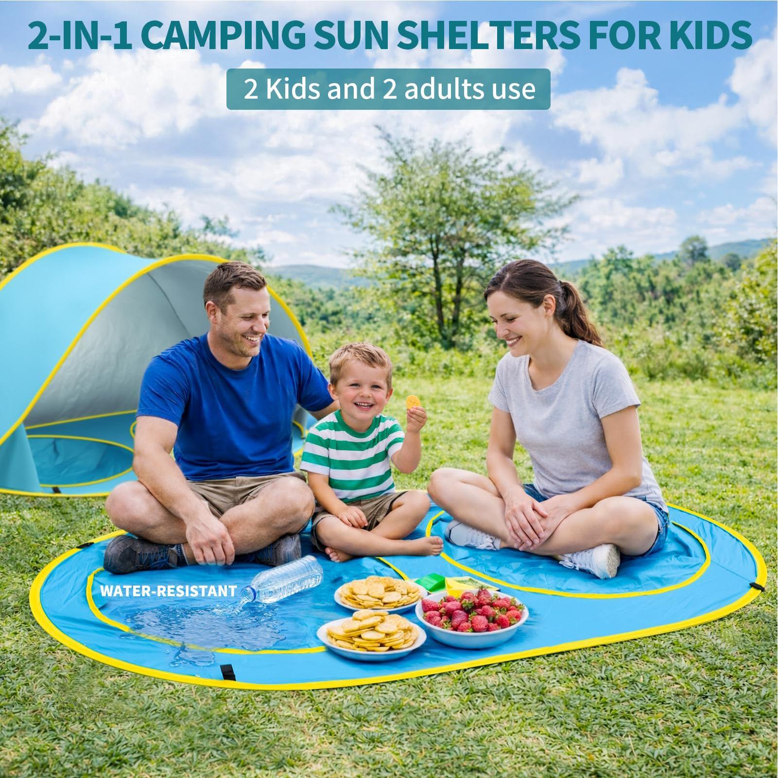Kid Beach Tent With Pool UV Pr - Gazebo Pop Up ulasan dan harga