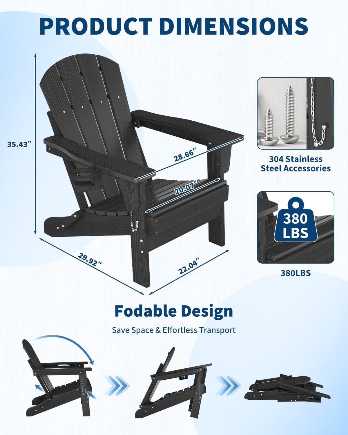 Folding Adirondack Chair HDPE  - Adirondack Chair Wood ulasan dan harga