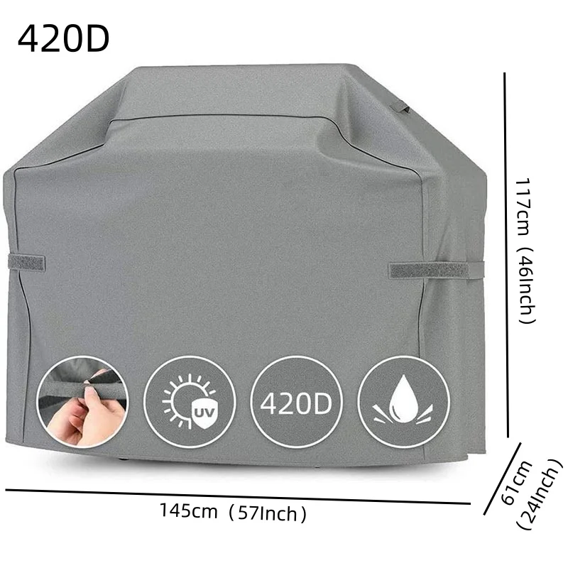 420D Oxford Cloth Large Grill  - Outdoor Furniture Cover Waterproof ulasan dan harga