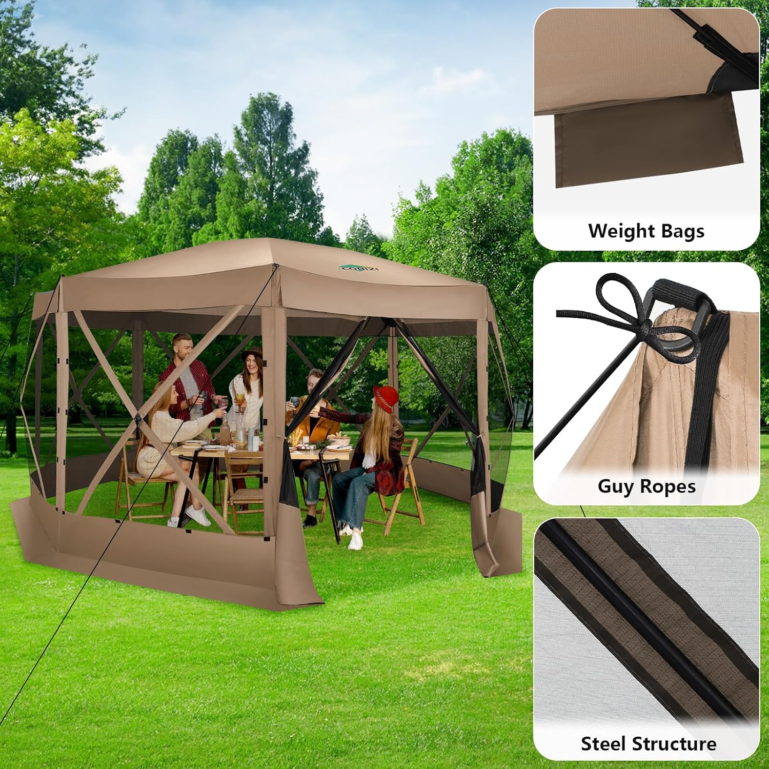 15x15 Pop Up Screen Tent Gazeb - Gazebo Pop Up ulasan dan harga