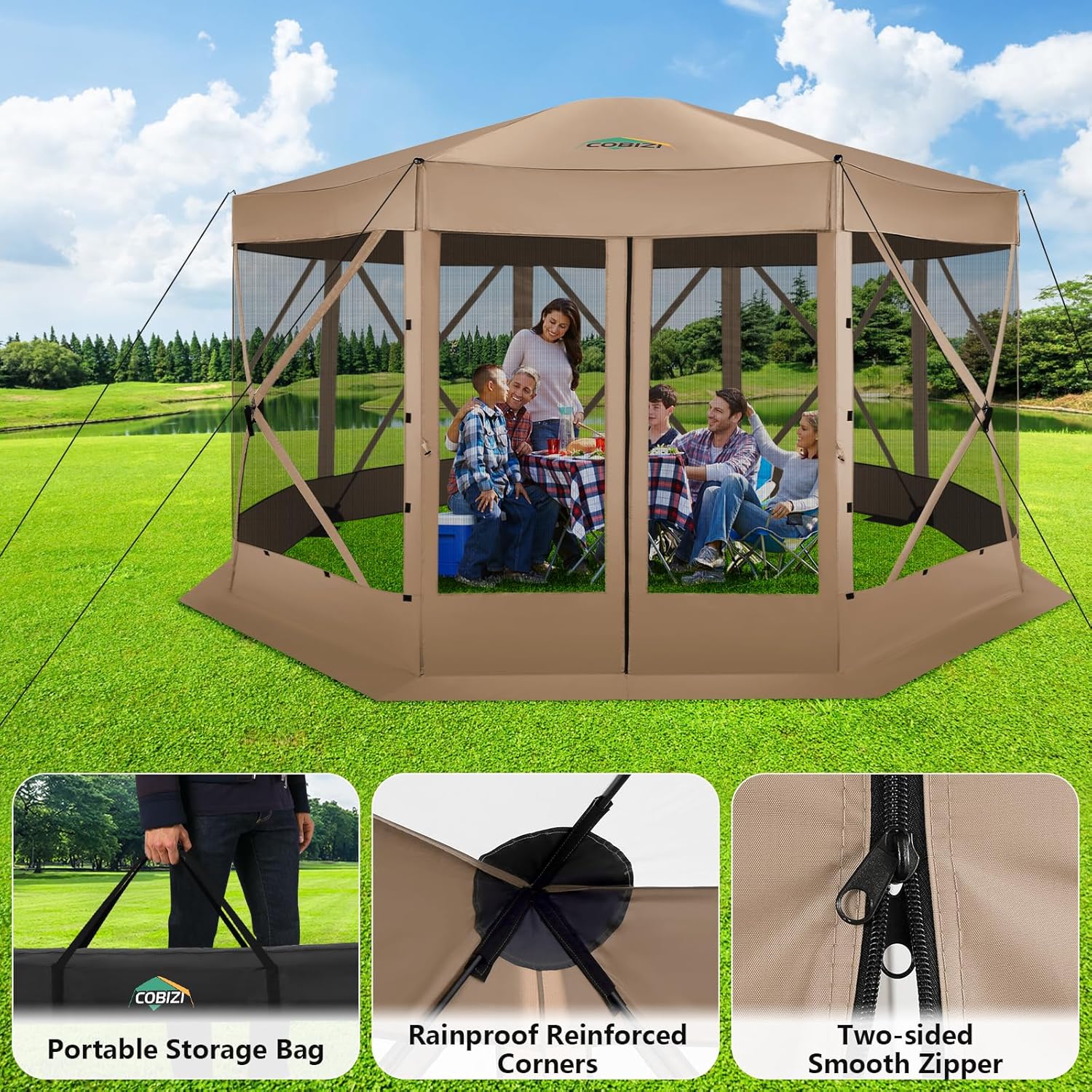 15x15 Pop Up Screen Tent Gazeb - Gazebo Pop Up ulasan dan harga