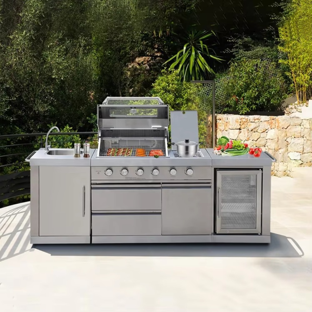 Outdoor Kitchen with Roof Cove - Outdoor Furniture Paint ulasan dan harga