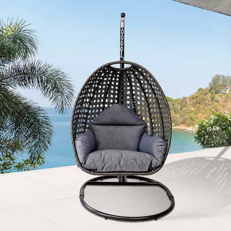 Egg Shape Black Patio Porch Wi - Hanging Egg Chair ulasan dan harga