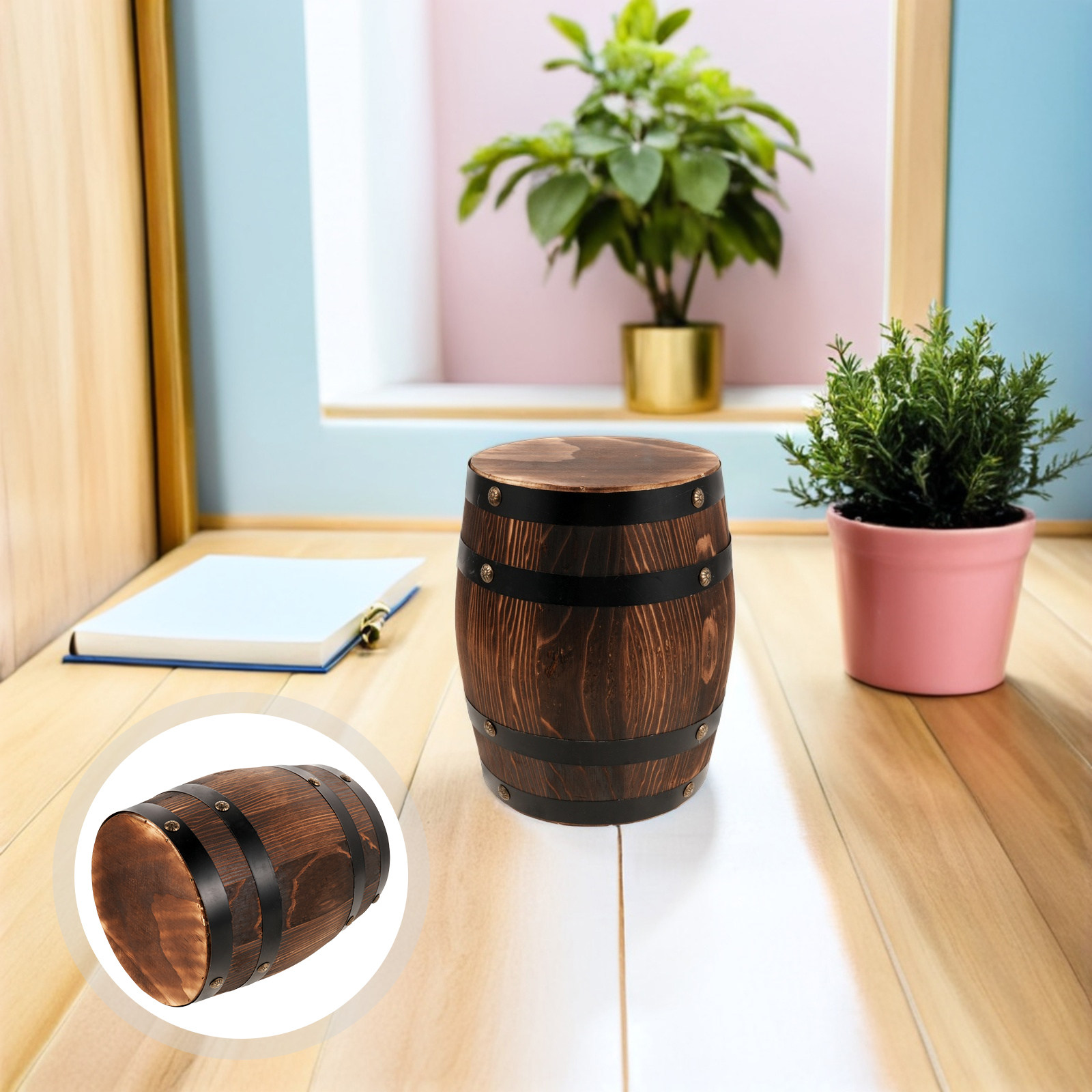 Wooden Vintage Stool Retro Out - Outdoor Furniture Decor ulasan dan harga