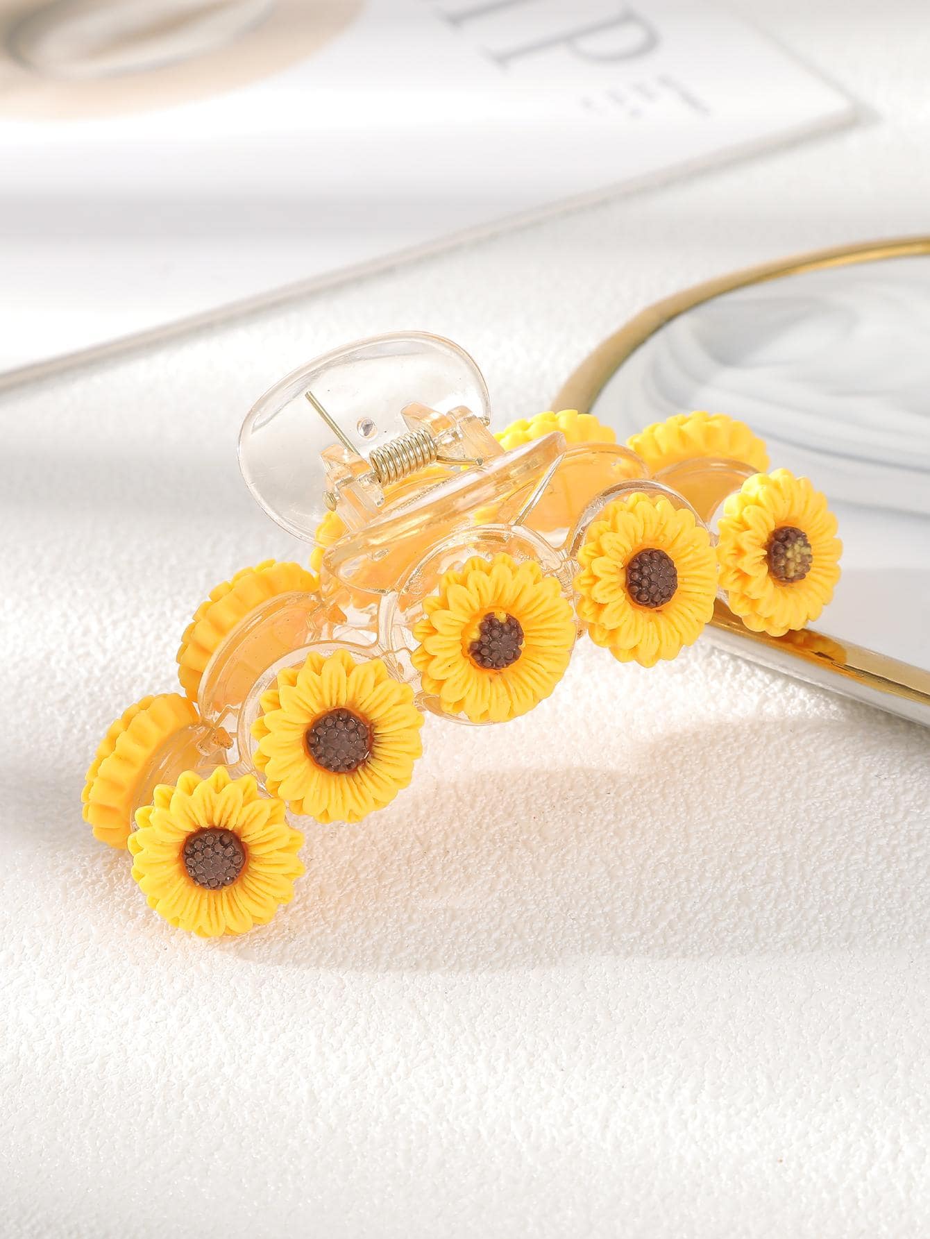 Flower Decor Hair Claw Boho Pe - Outdoor Furniture Decor ulasan dan harga