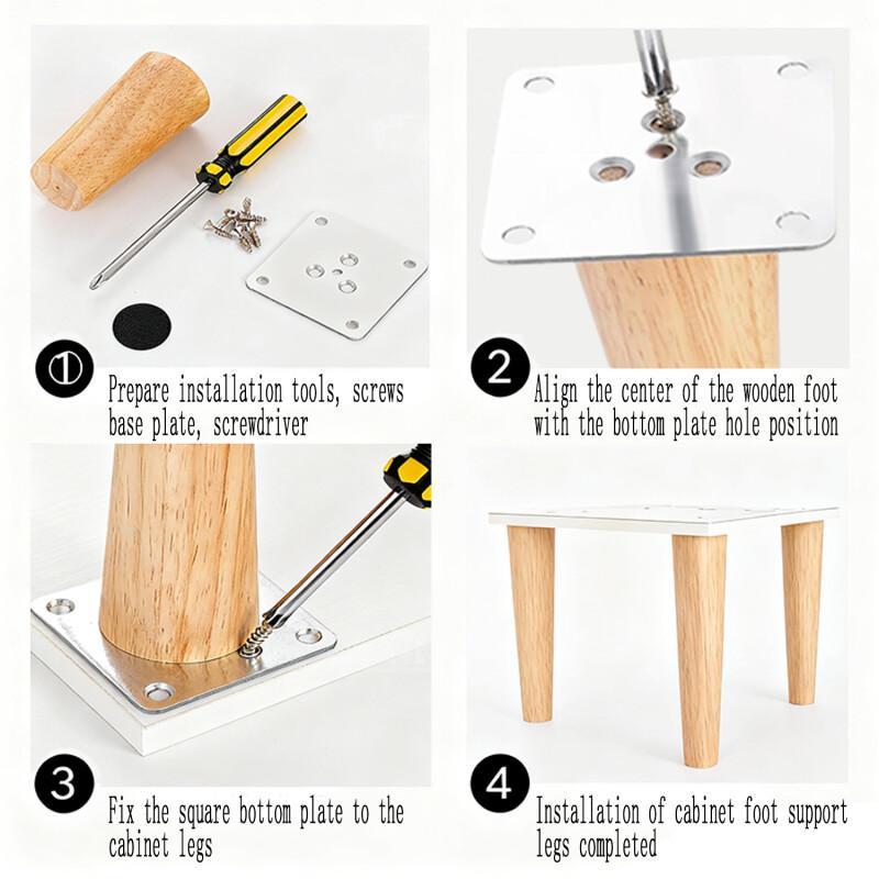 4Pcs Wooden FurnituresFeet, Ob - Adirondack Chair Wood ulasan dan harga