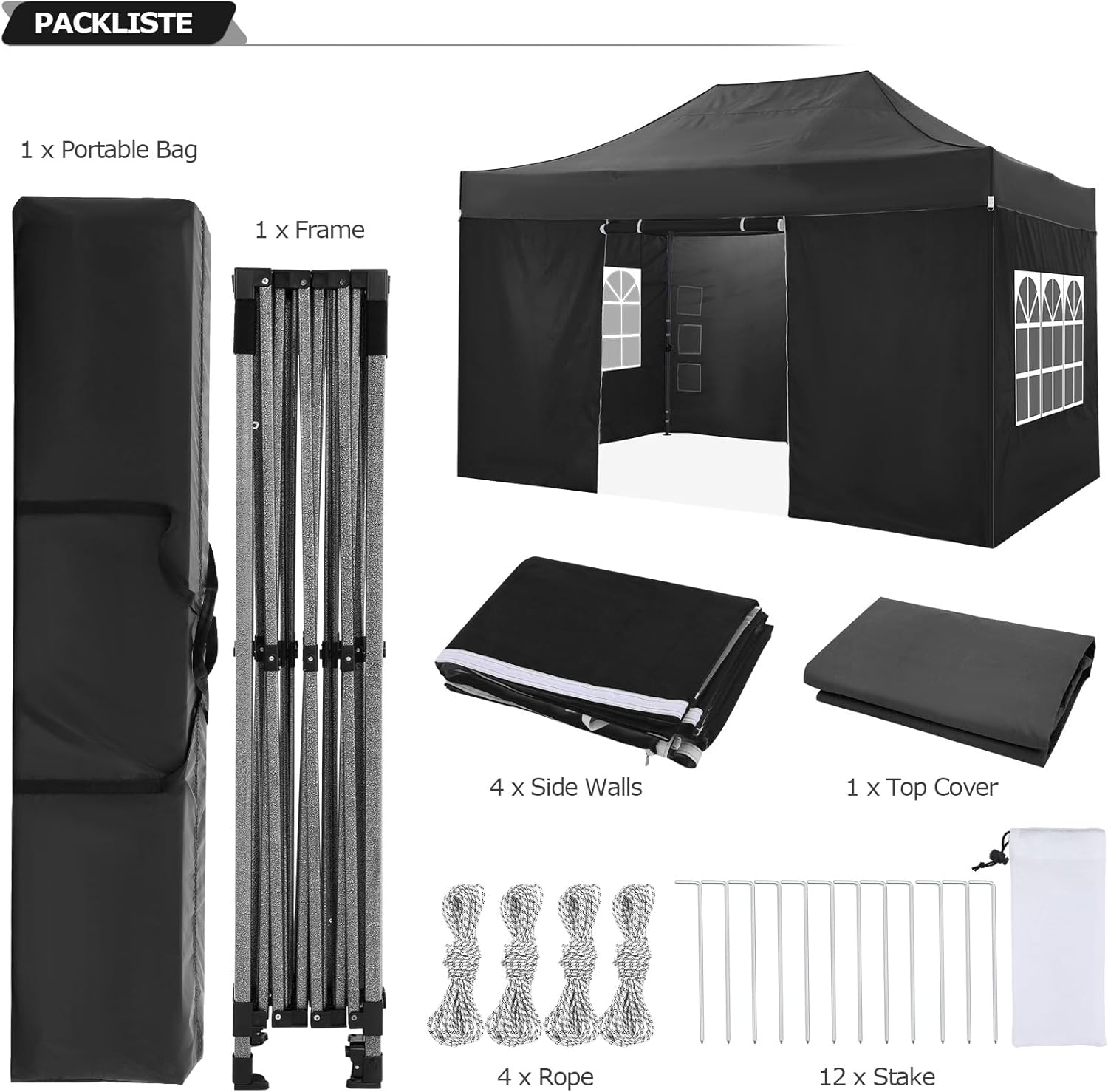 10x15FT Pop Up Canopy Tent wit - Gazebo Pop Up ulasan dan harga