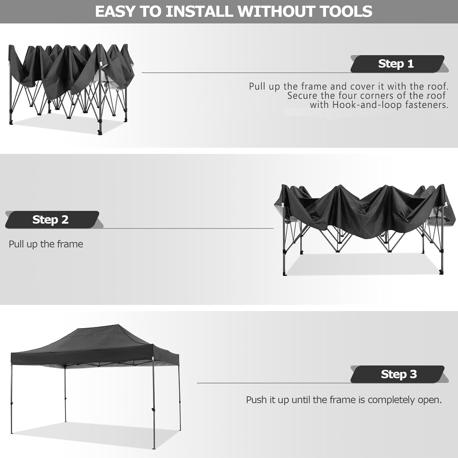 10x15FT Pop Up Canopy Tent wit - Gazebo Pop Up ulasan dan harga