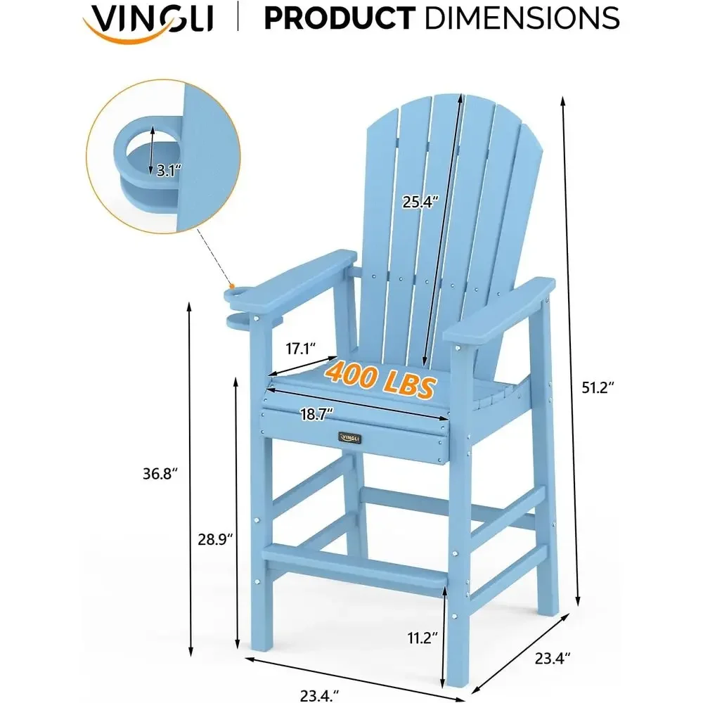Set of 2 Weather-Resistant Pla - Adirondack Chair Wood ulasan dan harga