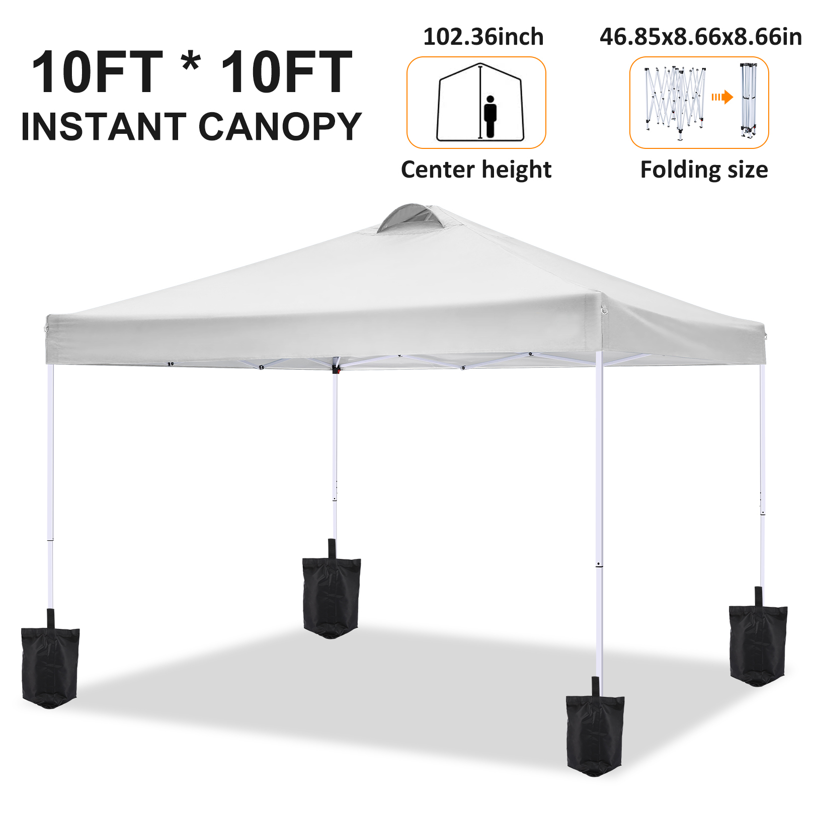 Canopy 10x10FT Pop Up Canopy T - Gazebo Pop Up ulasan dan harga