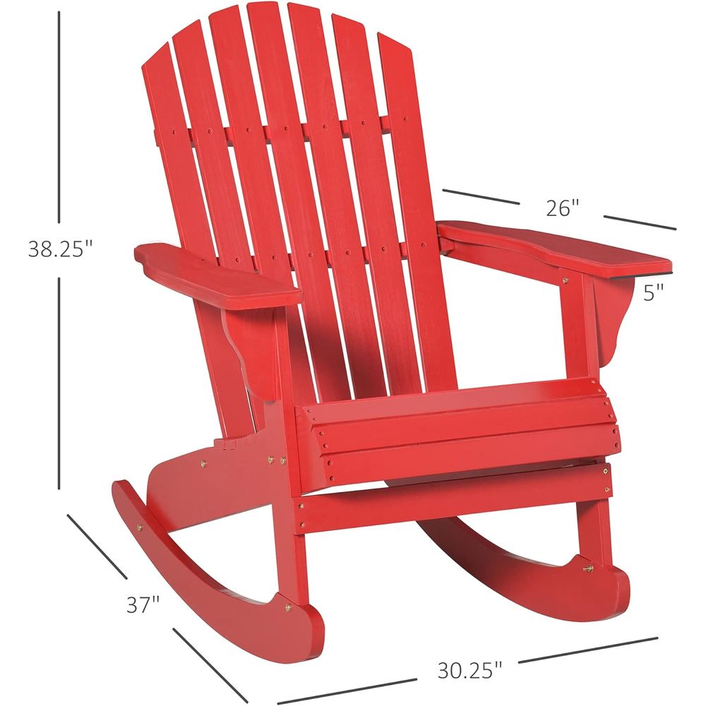 Wooden Adirondack Rocking Chai - Adirondack Chair Wood ulasan dan harga
