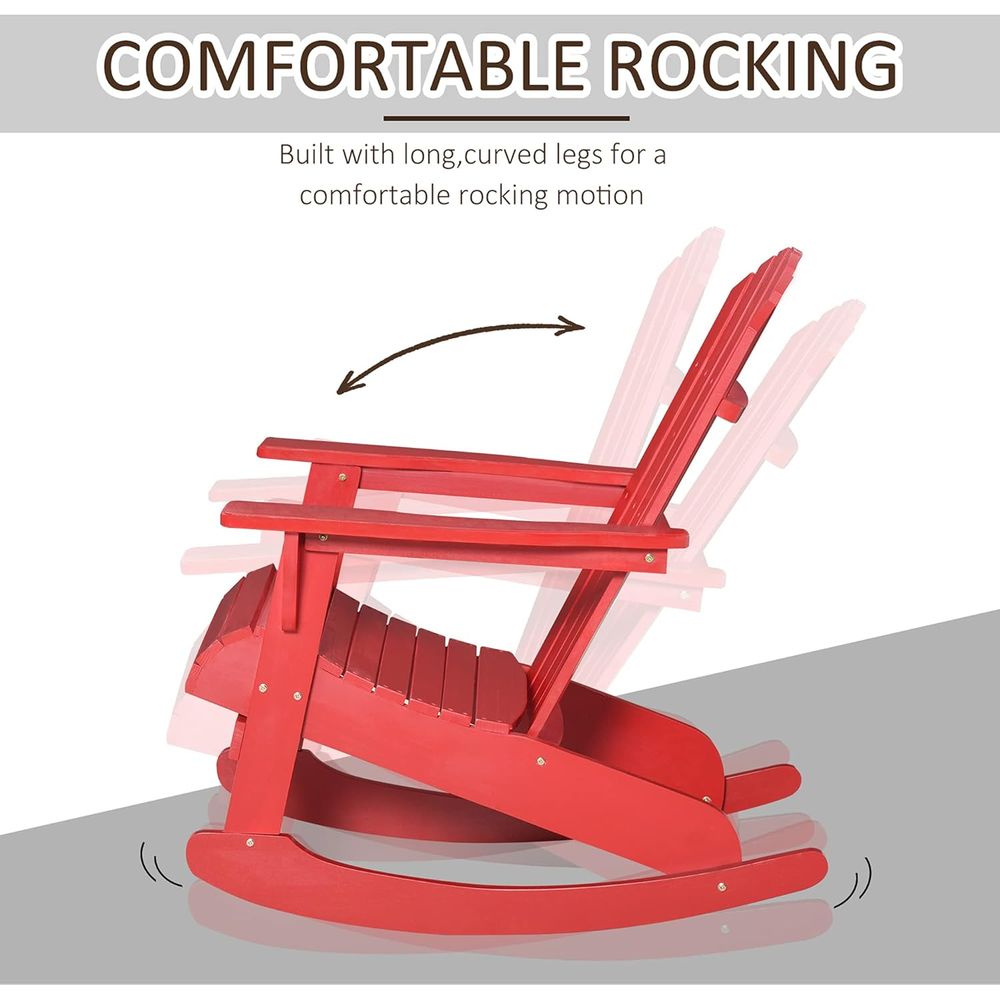 Wooden Adirondack Rocking Chai - Adirondack Chair Wood ulasan dan harga