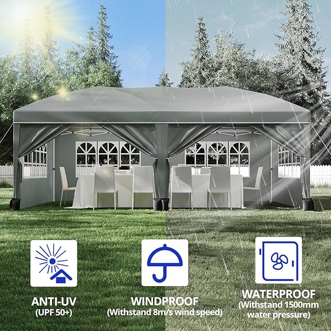 10*10FT Heavy Duty Pop Up Cano - Gazebo Pop Up ulasan dan harga